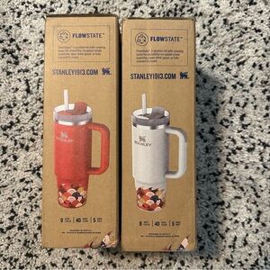 STANLEY SET LUNAR NEW YEAR EDITION TUMBLER QUENCHER 30oz RED DRAGON/CREAM SET